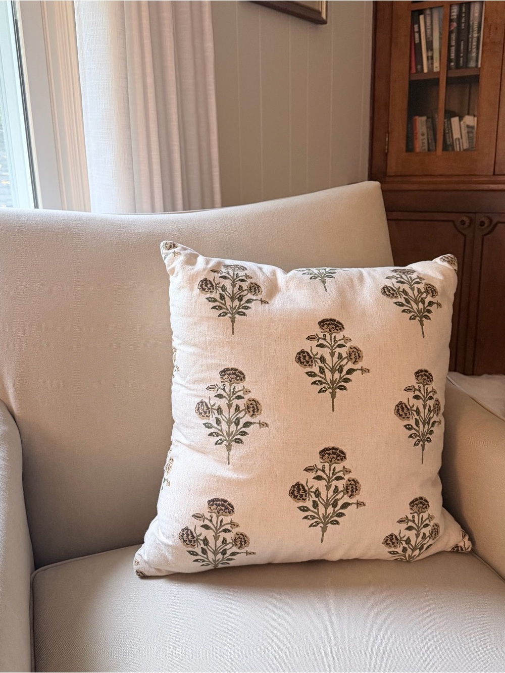 Threshold Block Print Pillow 18x18